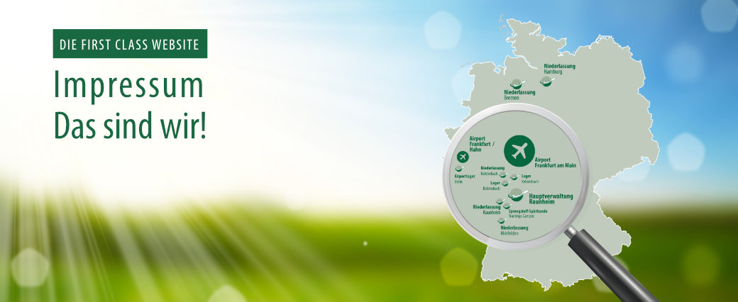Bild mit Text: Impressum - das sind wir!